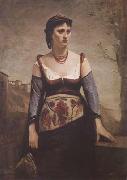 Jean Baptiste Camille  Corot Agostina (mk11) Germany oil painting reproduction